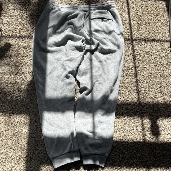 Nike Pants Mens Xl Gray Fleece Sweatpants Joggers Drawstring Logo Swoosh - Picture 8 of 9
